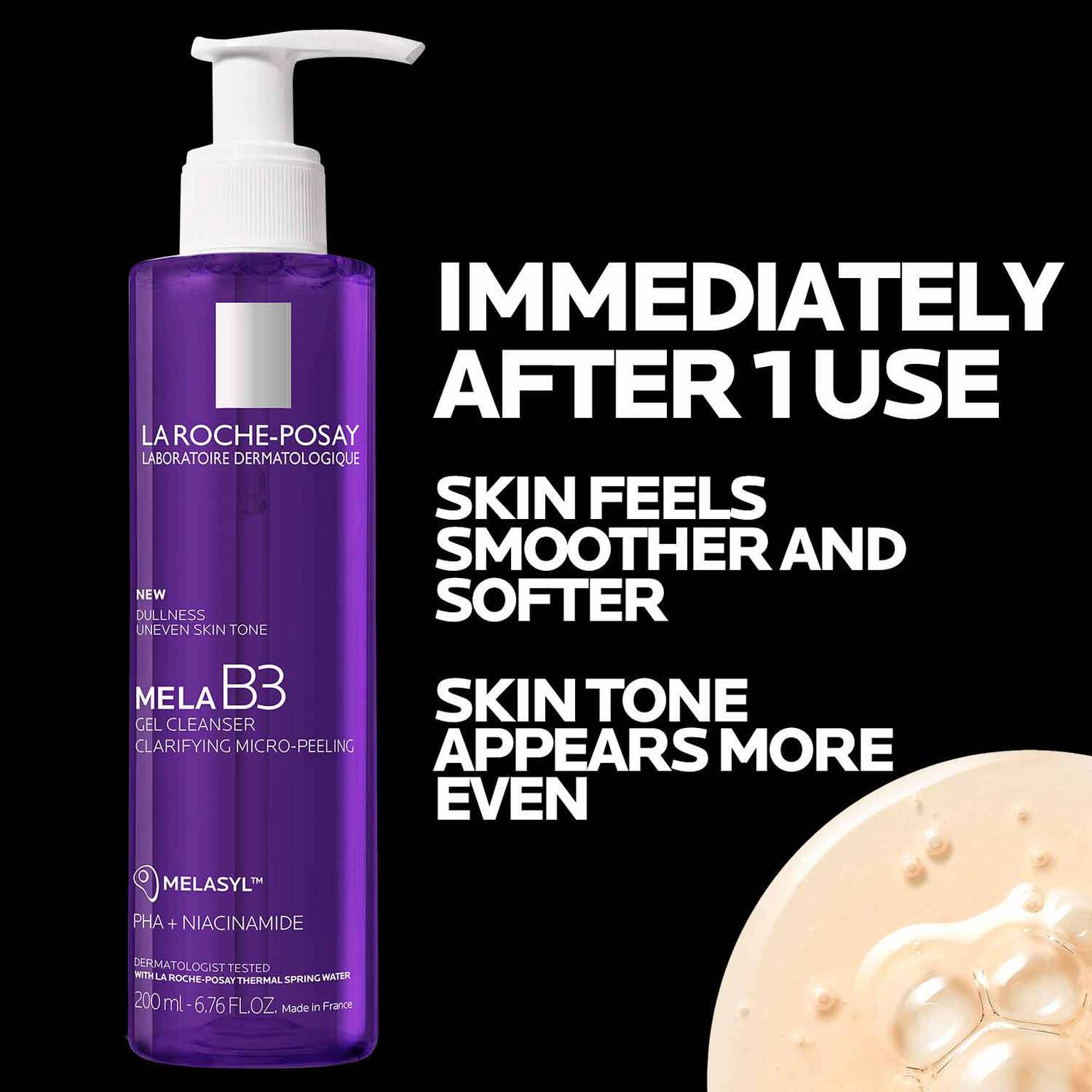 mela-b3-facial-gel-cleanser-with-melasyltm-niacinamide-b0 4_LaRochePosay-Product-MelaB3-MelaB3Cleanser-200ml-03337875890069-Benefits.jpg