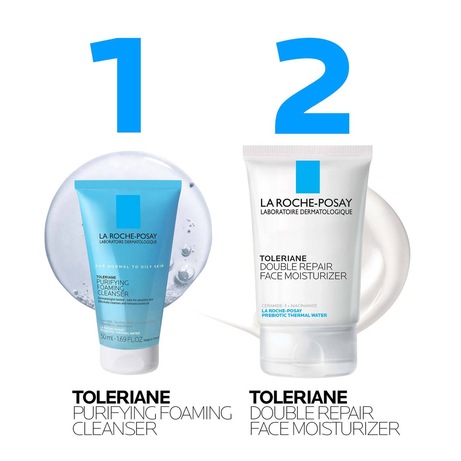 toleriane-purifying-foaming-cleanser-and-toleriane-double-repair-face-moisturizer-travel-set-i6 AmazonSet-TolerianePurifyingCleanser100ml-TolerianeDRM_routine.jpg