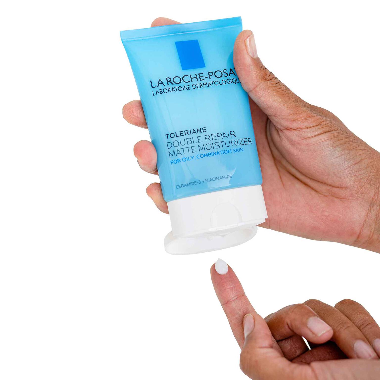 toleriane-double-repair-matte-face-moisturizer-for-oily-skin-m0 la-roche-posay-toleriane-matte-lotion-on-finger.jpg